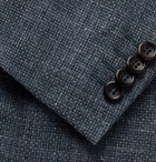 Canali - Blue Kei Slim-Fit Wool, Silk and Linen-Blend Blazer - Blue