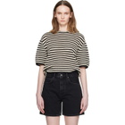 ANINE BING Black & Off-White Theo Sweater