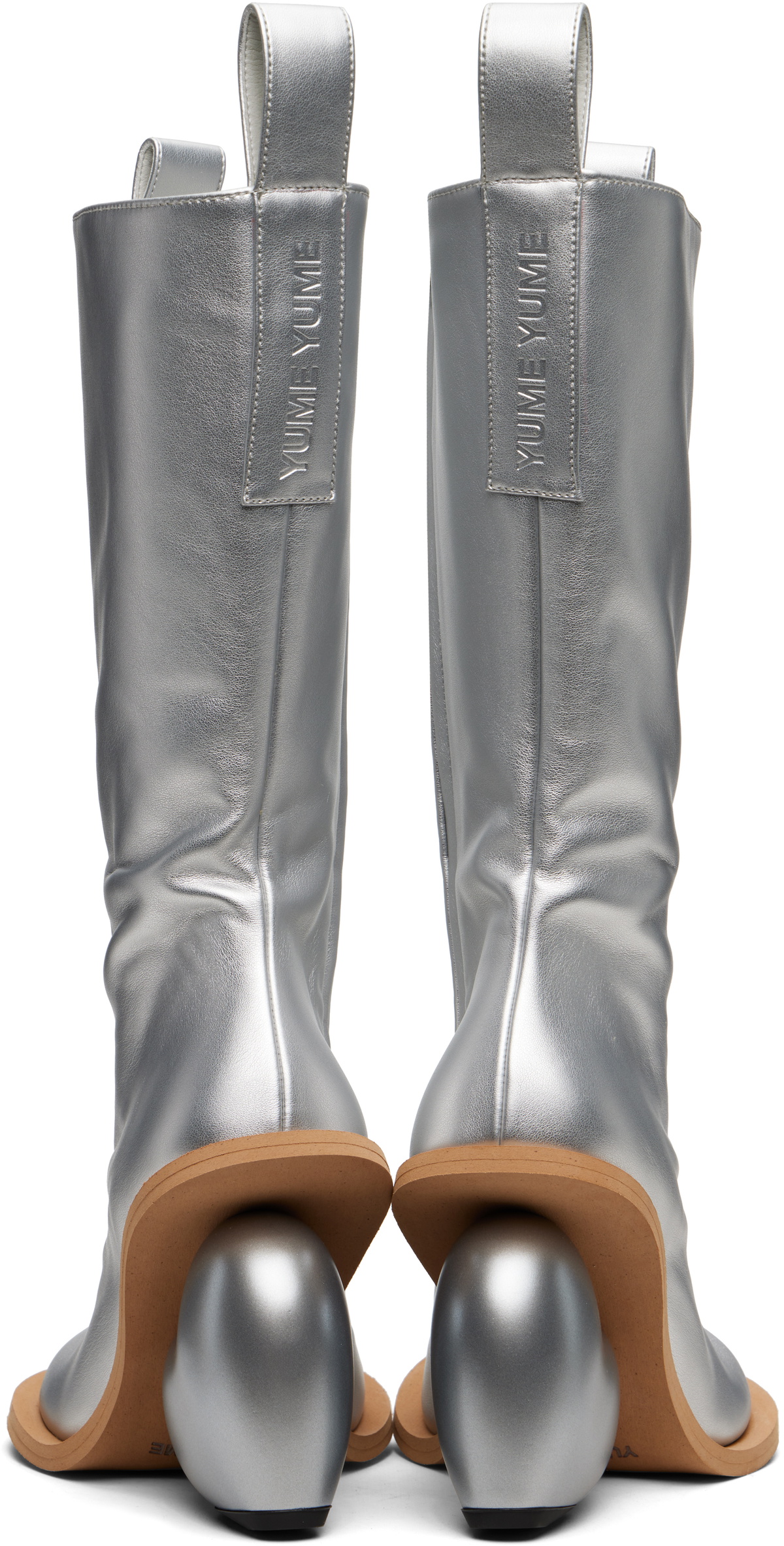 YUME YUME SSENSE Exclusive Silver Love Tall Boots