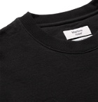 Martine Rose - Logo-Jaquard Printed Fleece-Back Cotton-Jersey Sweatshirt - Black