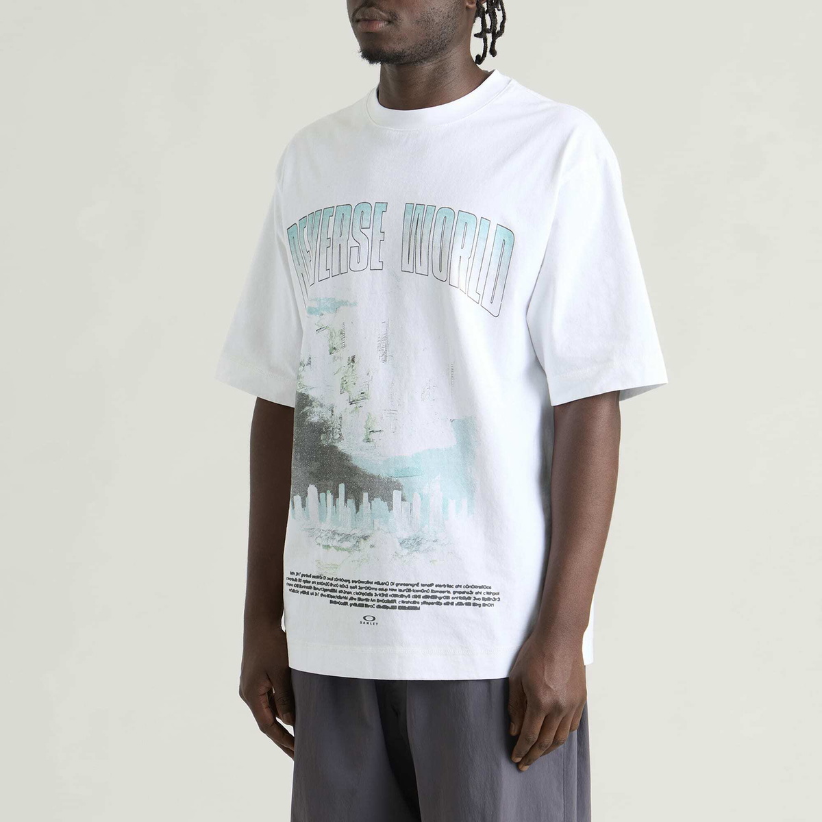 Oakley Men's Reverse World T-Shirt in White