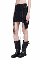 Helmut Lang Skirt In Black Rayon