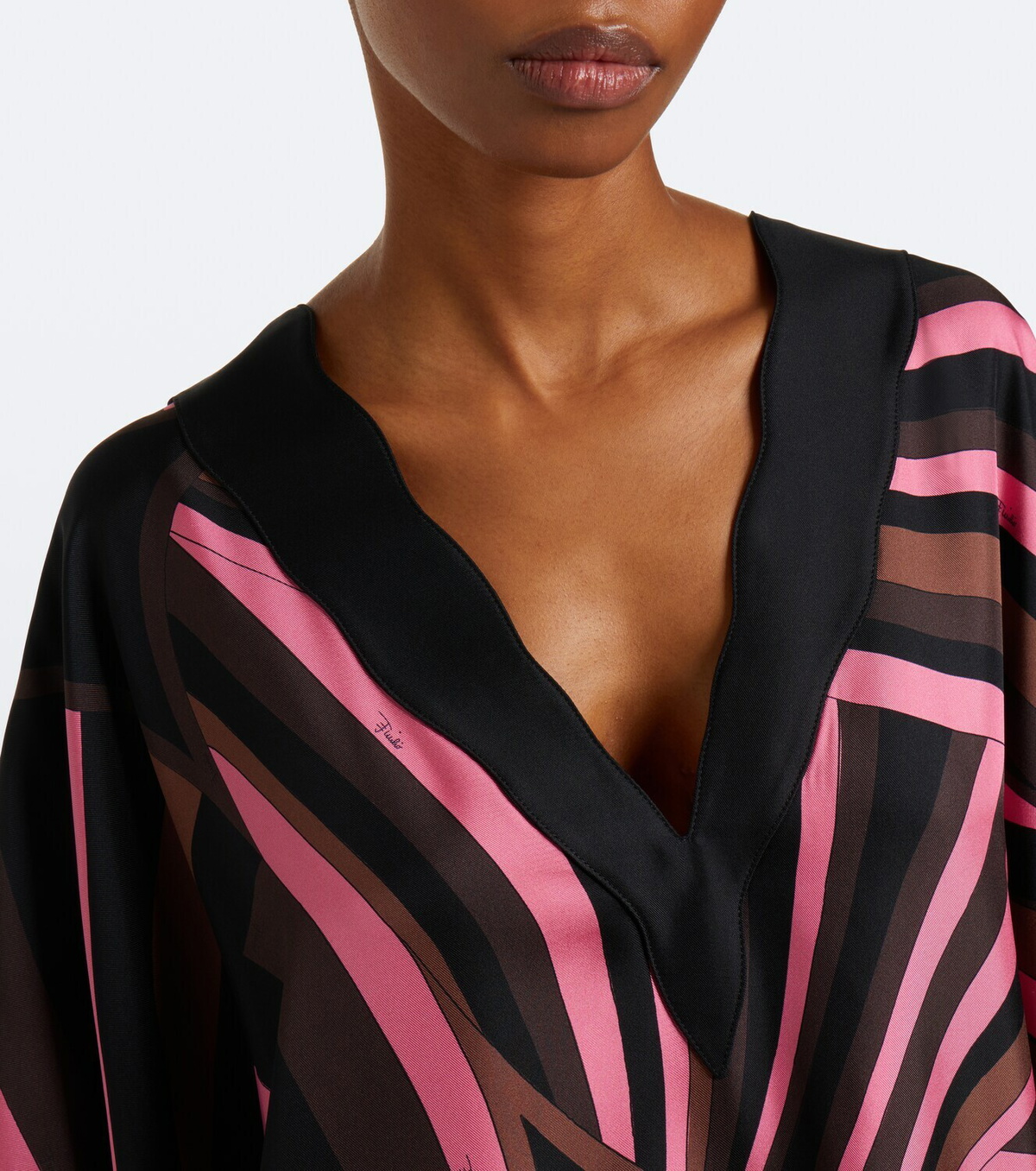 Pucci Iride silk twill kaftan