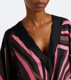 Pucci Iride silk twill kaftan