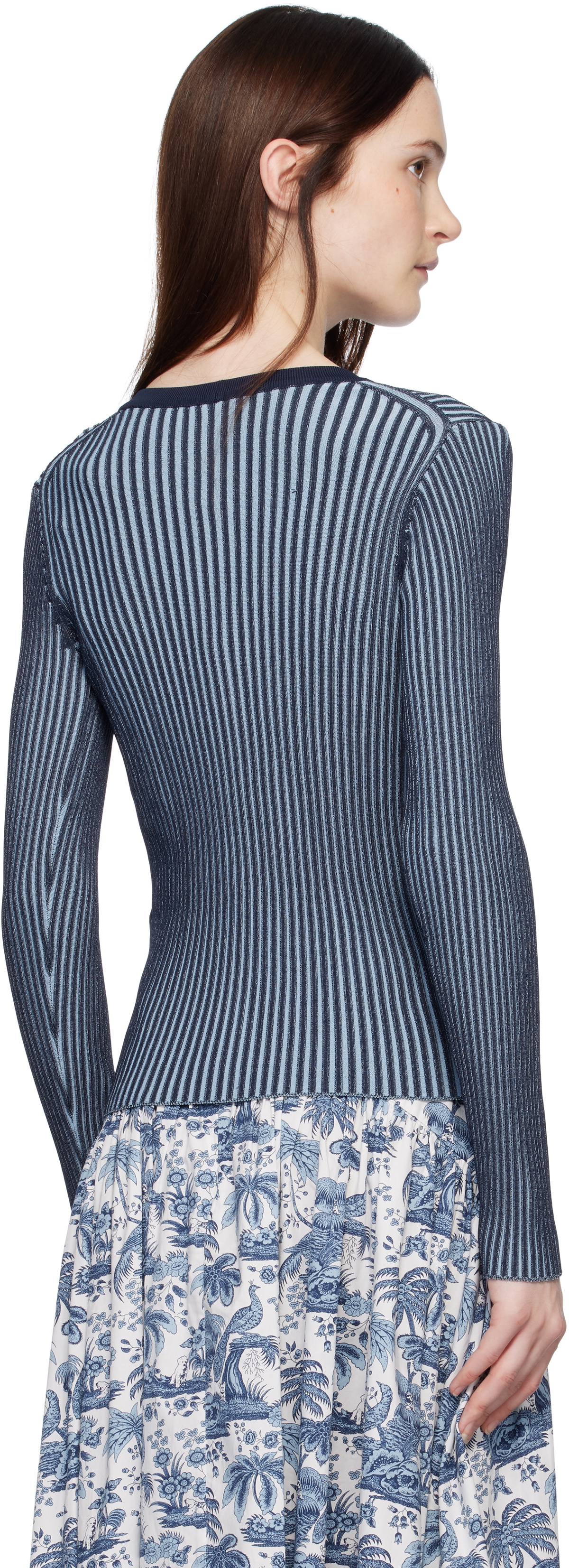 Staud Navy Cargo Cardigan