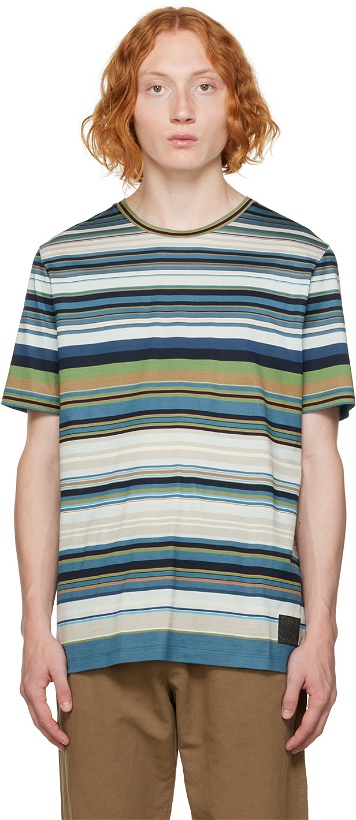 Photo: Paul Smith Multicolor Stripe T-Shirt