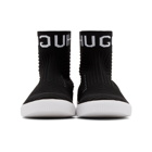 Hugo Black Knit Zero High-Top Sneakers