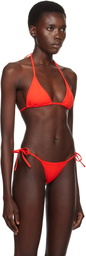 ÉTERNE Red Isla Bikini Top
