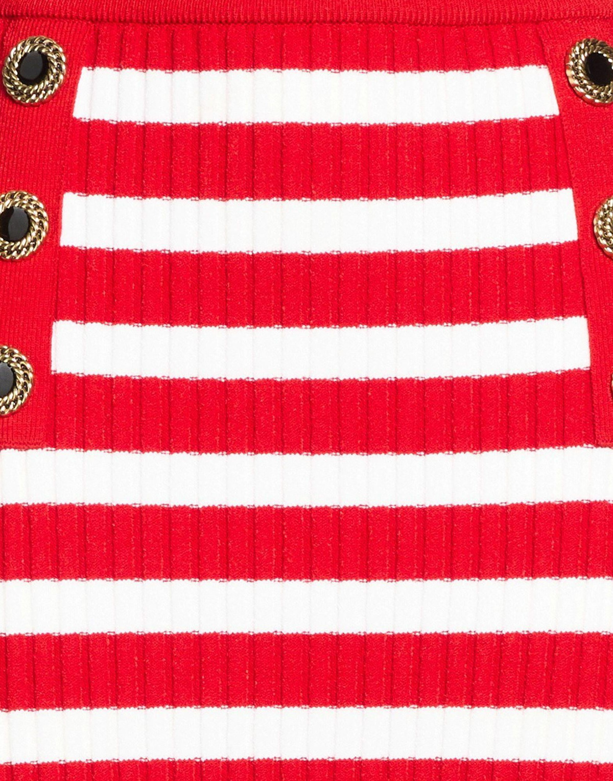 Balmain Womens Midi skirt in Red