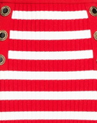Balmain Womens Midi skirt in Red
