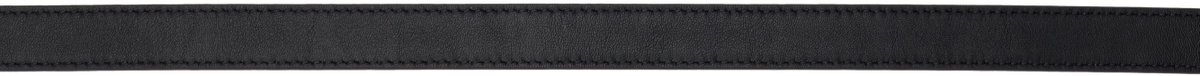 BY FAR Black Quadro Nappa Leather Belt