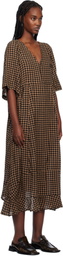 Henrik Vibskov Brown & Black Pump Midi Dress