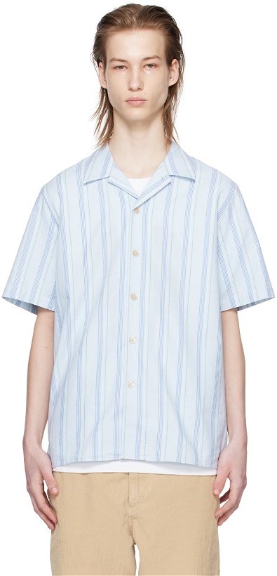 Photo: PS by Paul Smith Blue Stripe Shirt
