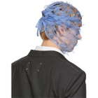 Maison Margiela Blue Silk Defile Face Veil