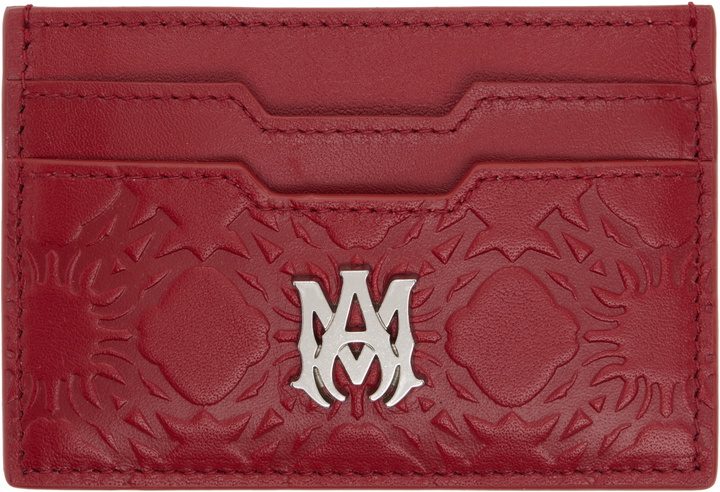 Photo: AMIRI Red Lunar New Year 'MA' Quad Leather Card Holder