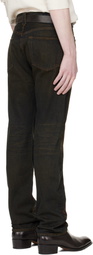 RRL Navy Western Straight Leg Jeans