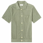 Oliver Spencer Men's Ashby Short Sleeve Terry Shirt in Green