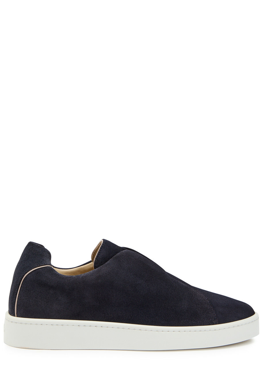 Aurélien Aur3 Suede Sneakers Navy