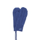 Damson Madder Women's Cable String Mittens in Blue 