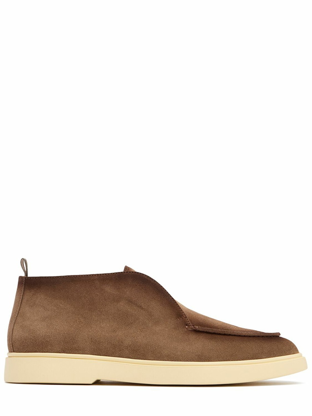 Photo: OFFICINE CREATIVE Bone Suede Loafers