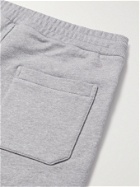 BALMAIN - Logo-Embossed Cotton-Jersey Drawstring Shorts - Gray