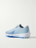 Nike Golf - Air Zoom Infinity Tour 2 Rubber-Trimmed Flyknit Golf Sneakers - Blue