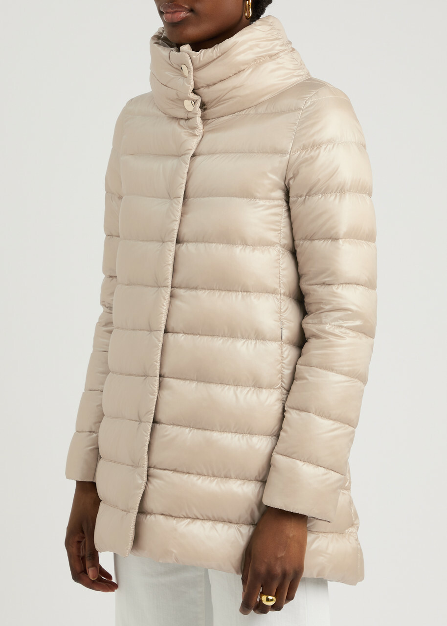 Herno Amelia Quilted Shell Jacket Cream