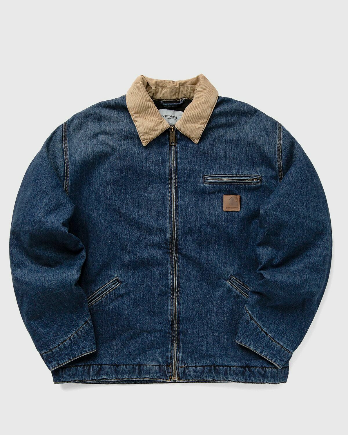 Carhartt WIP OG Detroit Jacket Blue Mens Denim Jacket Carhartt WIP