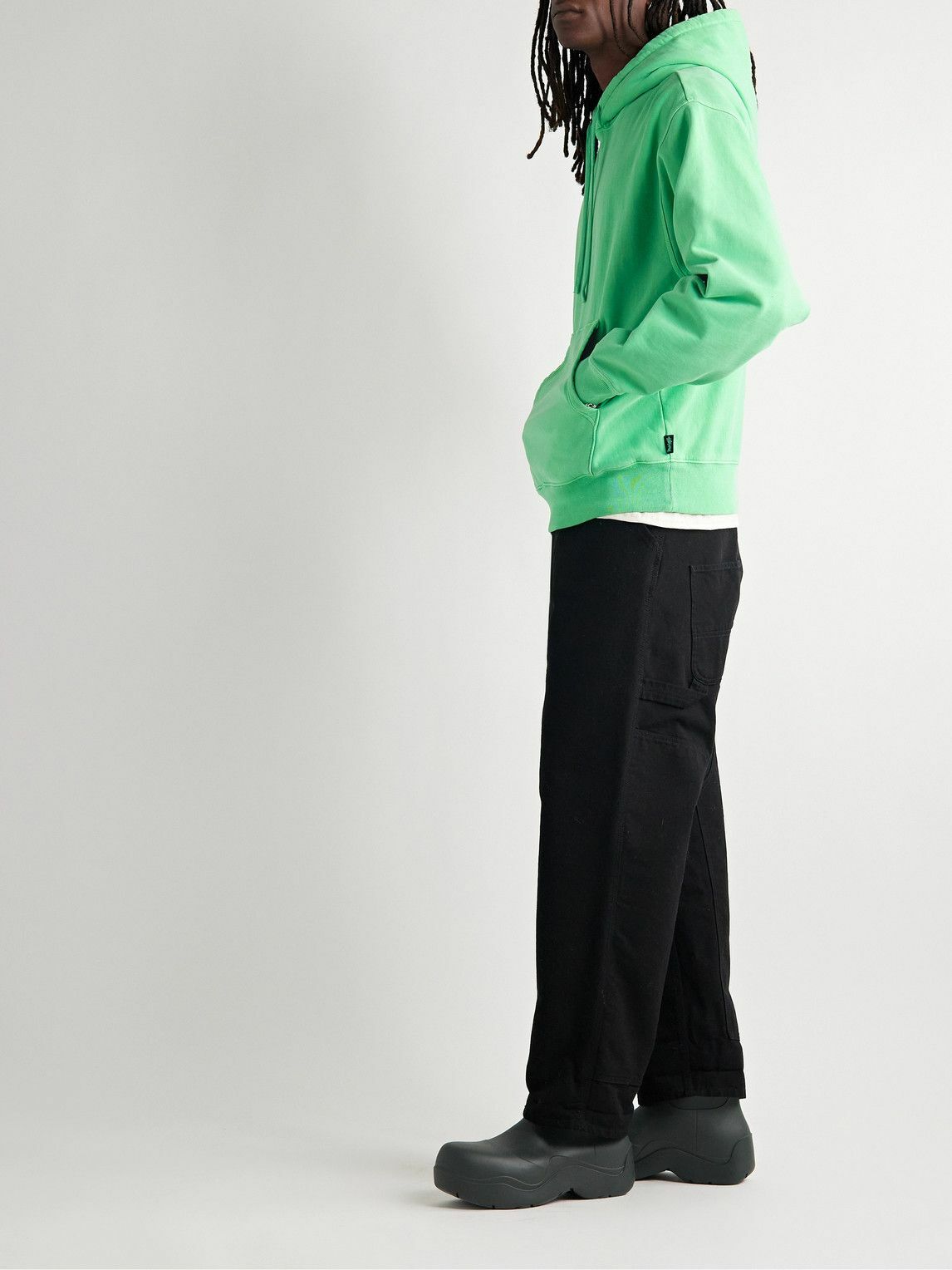 Stussy Men's Lazy Cotton Shirt Green