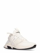 TOM FORD - Alcantara Tech & Leather Low Sneakers