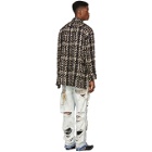 Faith Connexion Black and Beige Tweed Over Shirt