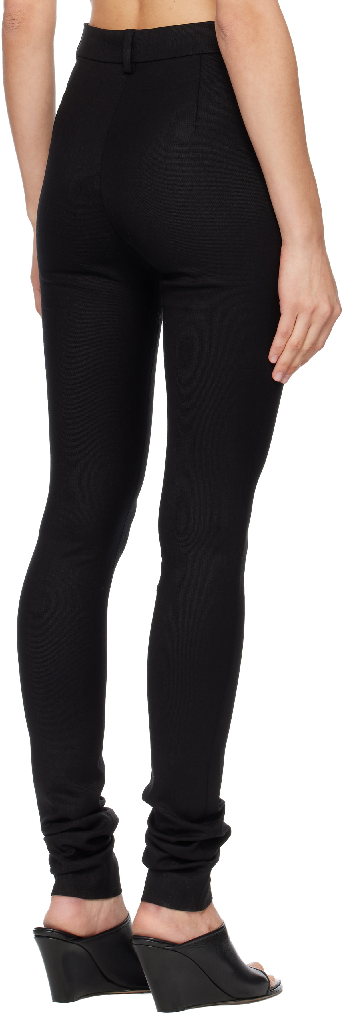 Acne Studios Black Wool Leggings