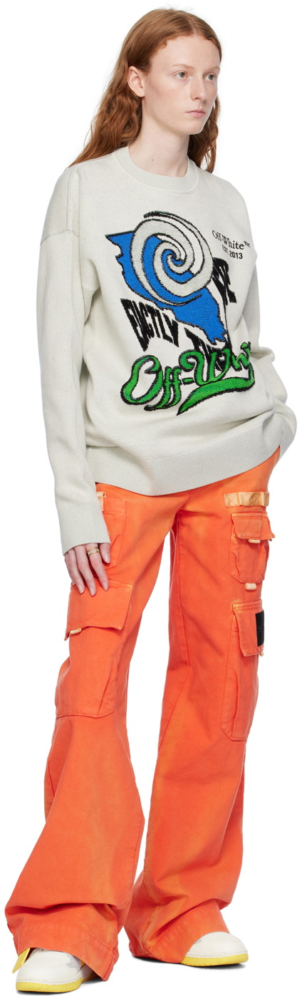 【関税&送料込】Off-White Jeans Toybox Off-White Off-White Toybox Laundry Mid-Rise Jeans - Leggings