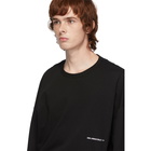 Juun.J Black Logo Long Sleeve T-Shirt