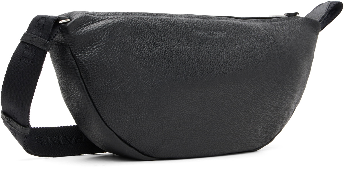 WOOYOUNGMI Black Leather Moon Bag