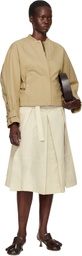 3.1 Phillip Lim Khaki Zip Cocoon Back Bomber Jacket