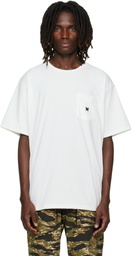 NEEDLES White Poly Jersey S/S Crew Neck T-shirt