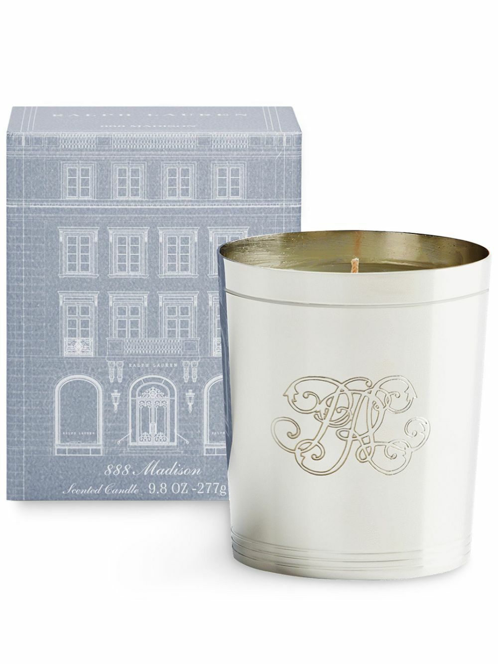 Ralph Lauren Home Silver-Tone 888 Madison Flagship Scented Candle
