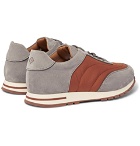 Loro Piana - Weekend Walk Suede and Wind Storm System Shell Sneakers - Men - Gray