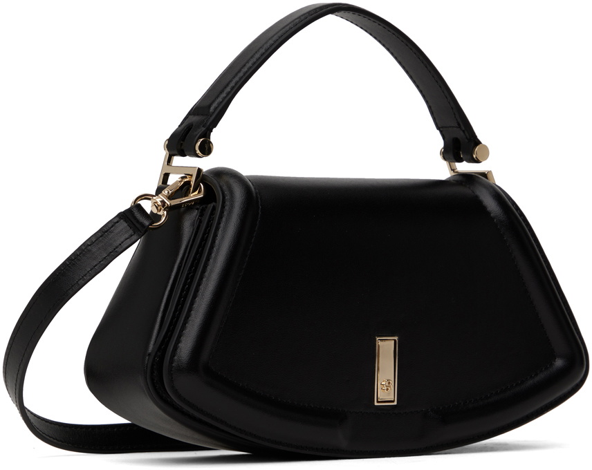BOSS Black Signature Hardware Leather Shoulder Bag