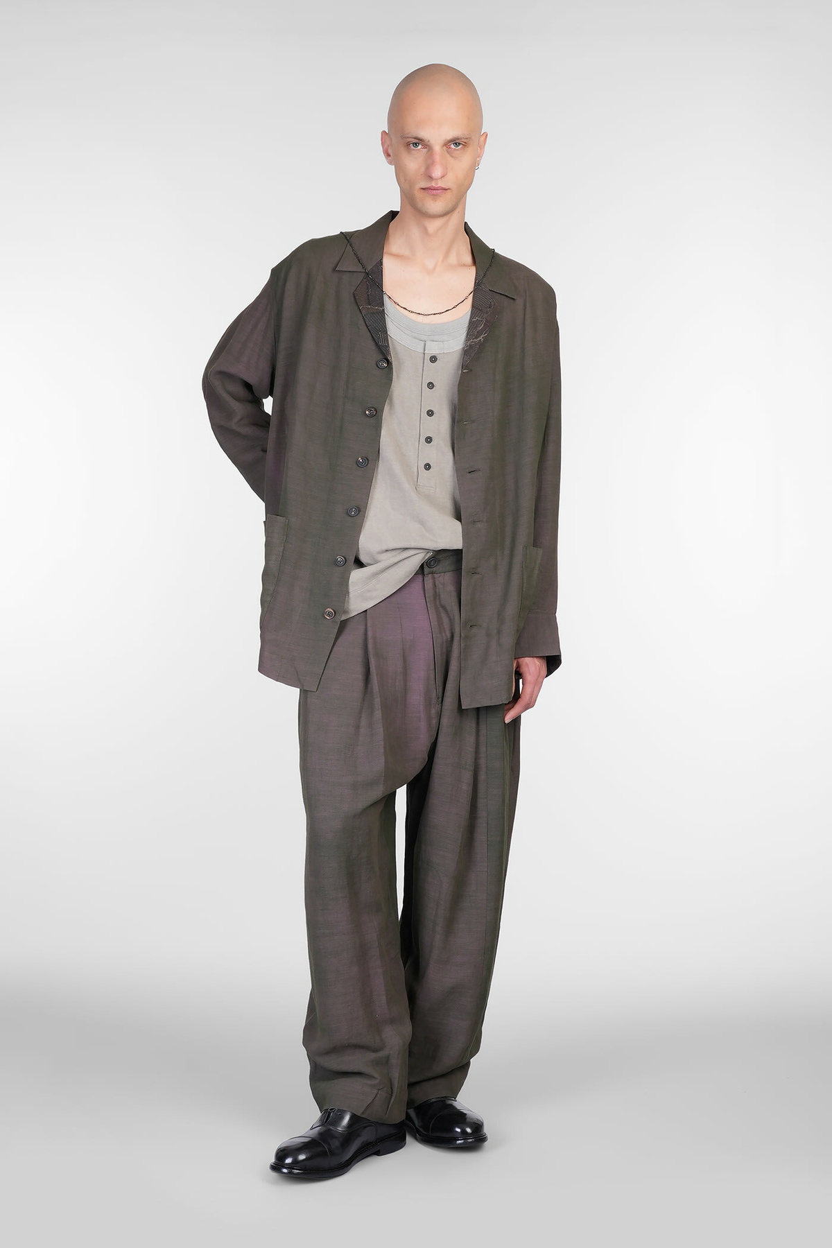 Ziggy Chen Pants In Multicolor Cotton