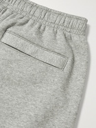 Nike - Sportswear Club Wide-Leg Logo-Print Cotton-Blend Jersey Shorts - Gray