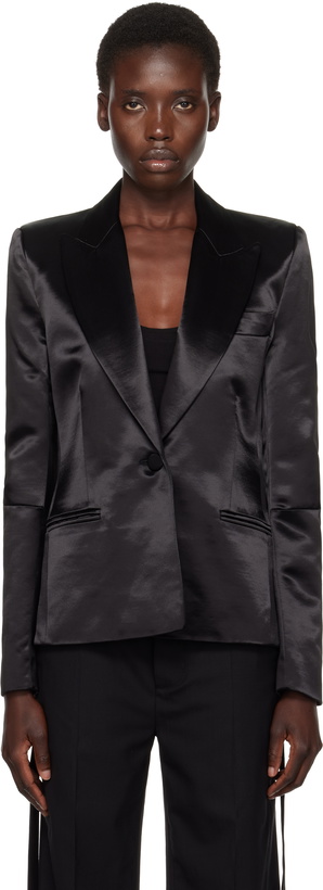 Photo: AARON ESH Black S-Breasted Blazer