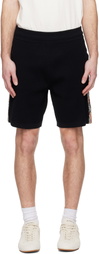 Burberry Black Check Trim Shorts