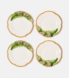 Les-Ottomans Artichoke set of 4 ceramic dinner plates
