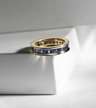 Octavia Elizabeth Ivy Eternity 18kt gold ring with sapphire