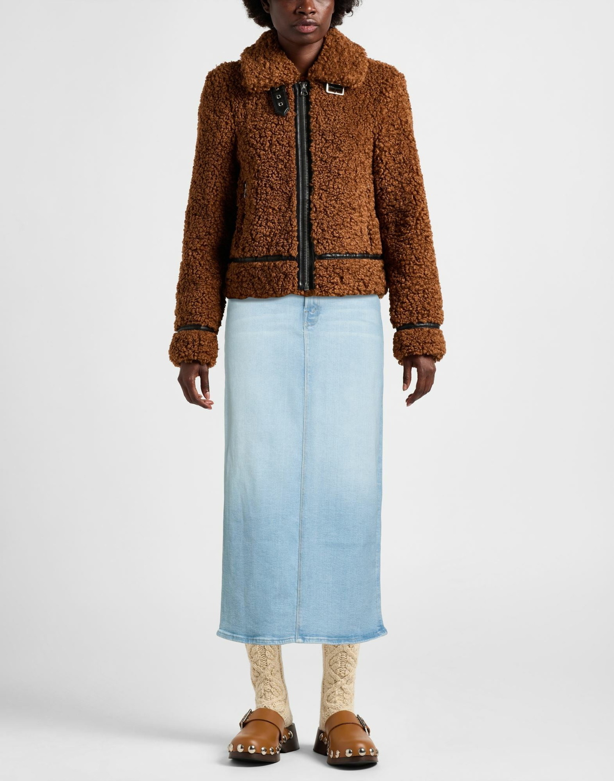 Mother Womens Denim skirt in Blue