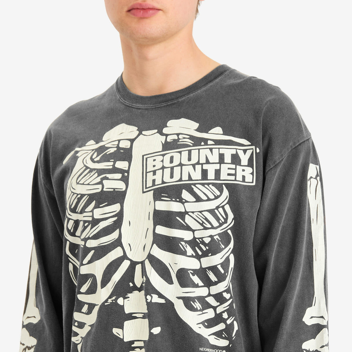 トップス NEIGHBORHOOD BOUNTY HUNTER . TEE LS-1 Neighborhood Men's x Bounty Hunter LS-1 T-shirt in Black