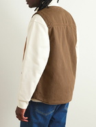 Carhartt WIP - Arbor Logo-Appliquéd Organic Cotton-Canvas Gilet - Brown