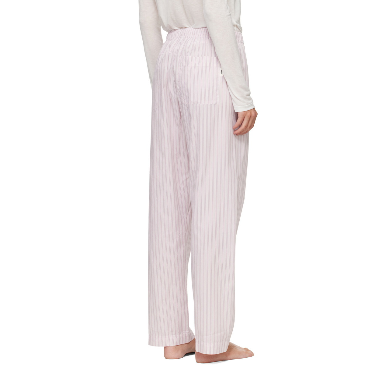 Tekla Pink Fine Twill Pyjama Pants